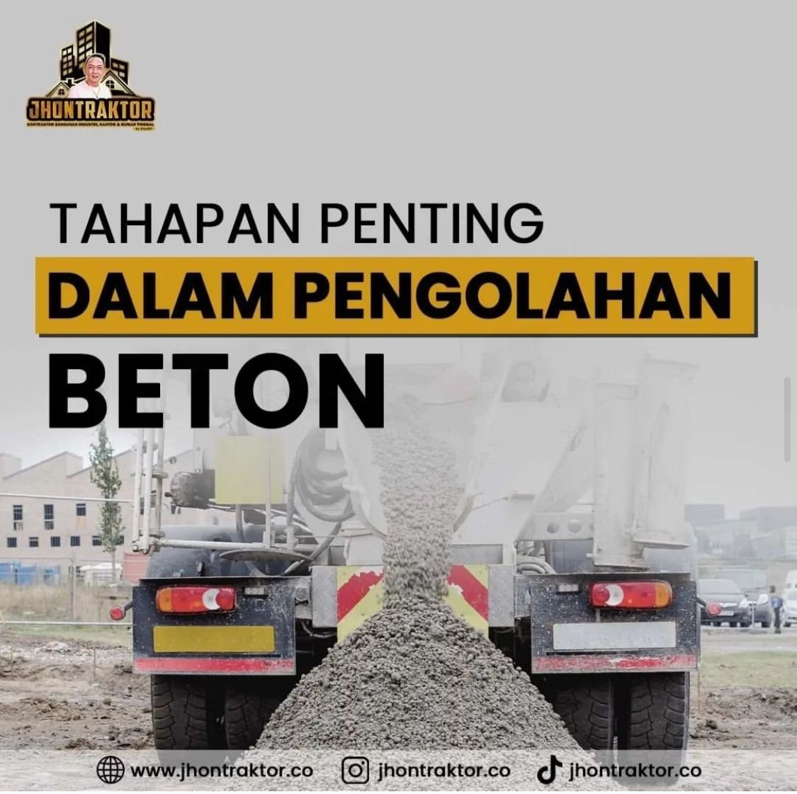 Tahapan Penting Dalam Pengelohan Beton - Jhontraktor